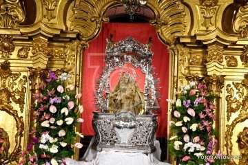 Máxima expectación en la bajada de la Virgen del Pino (Foto Antonio Alí)